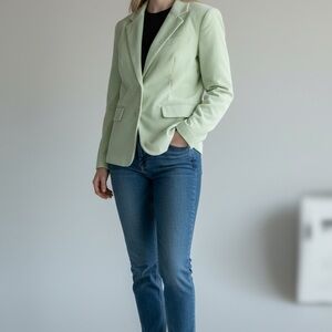 Juicy Couture Mint Pinstripe Blazer XL NWT Preppy Chic Spring Jacket